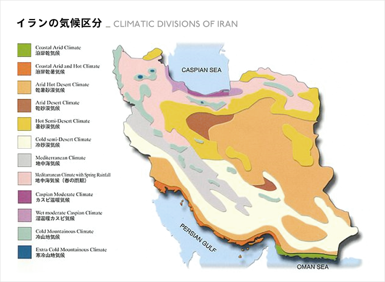 イランの気候区分